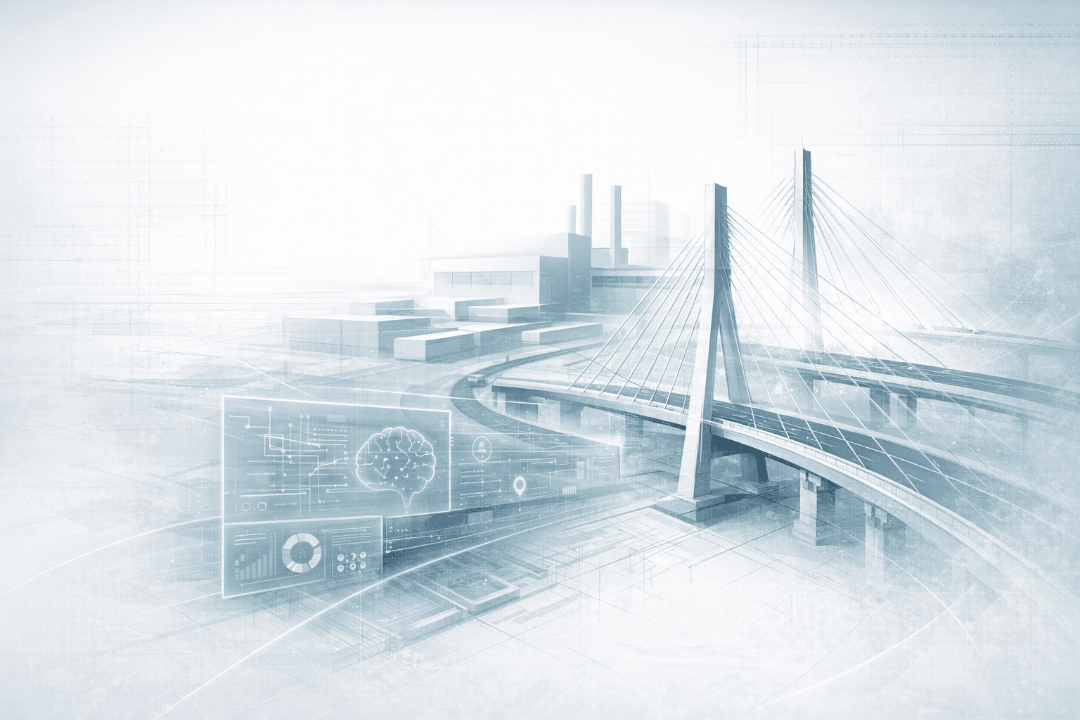 Conceptual convergence of AI, engineering, and factory-led infrastructure